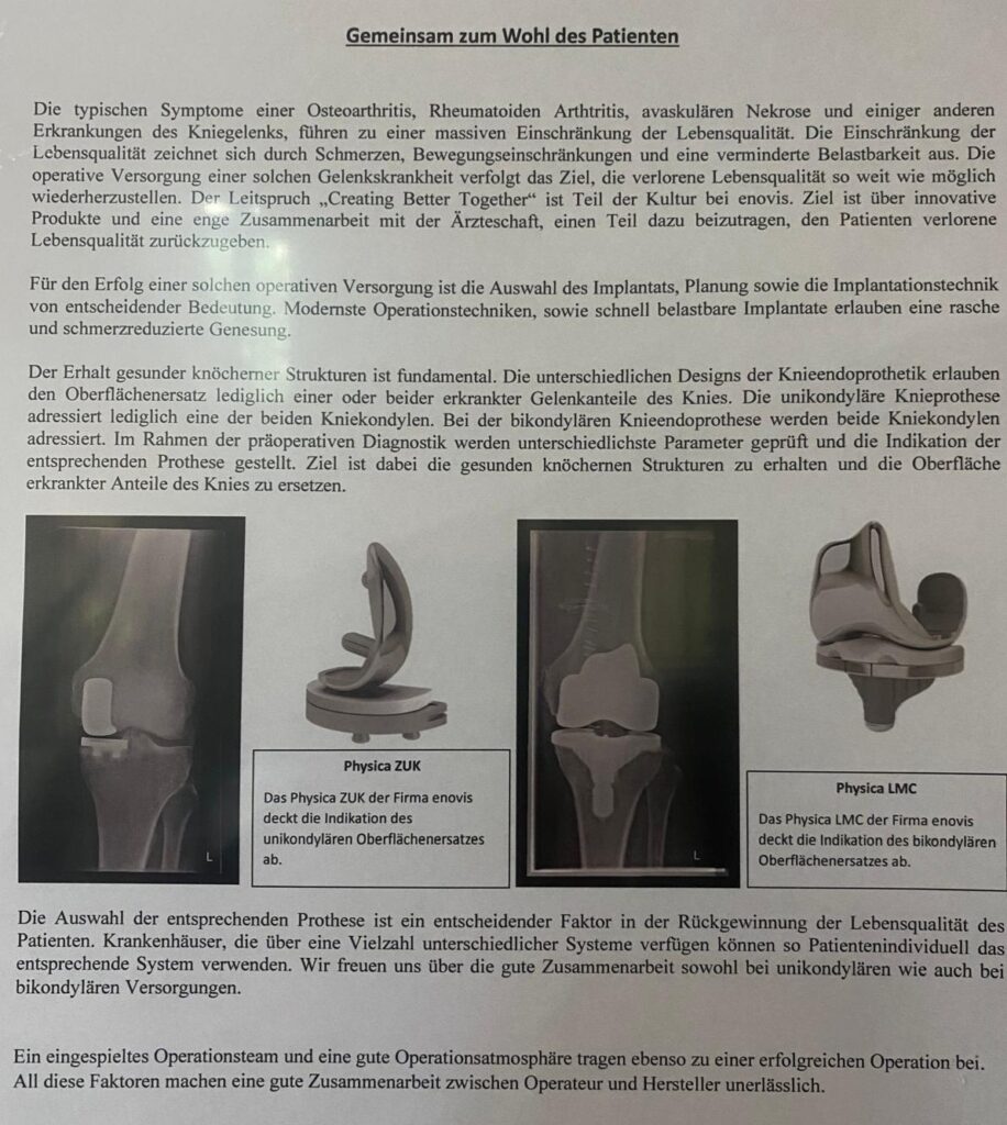 Zertifikat Knie-Endoprothetik für Oberarzt El-Osta